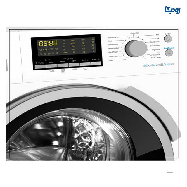 ماشین لباسشویی هایسنس مدل 8012 D رنگ سفید