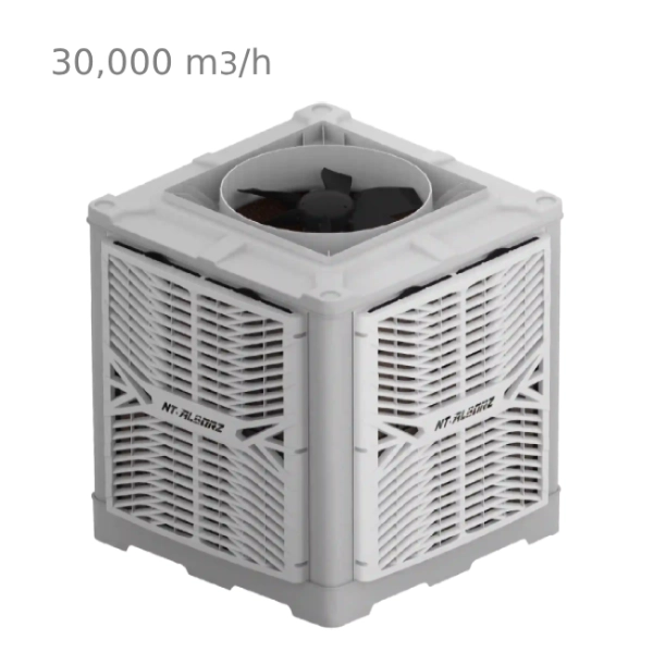 01K1WNQ6GBG0KNVCCNF3F6VJWF کولر آبی نیرو تهویه البرز صنعتی 30000 بالا زن TYPHOON6/300U - Image 1