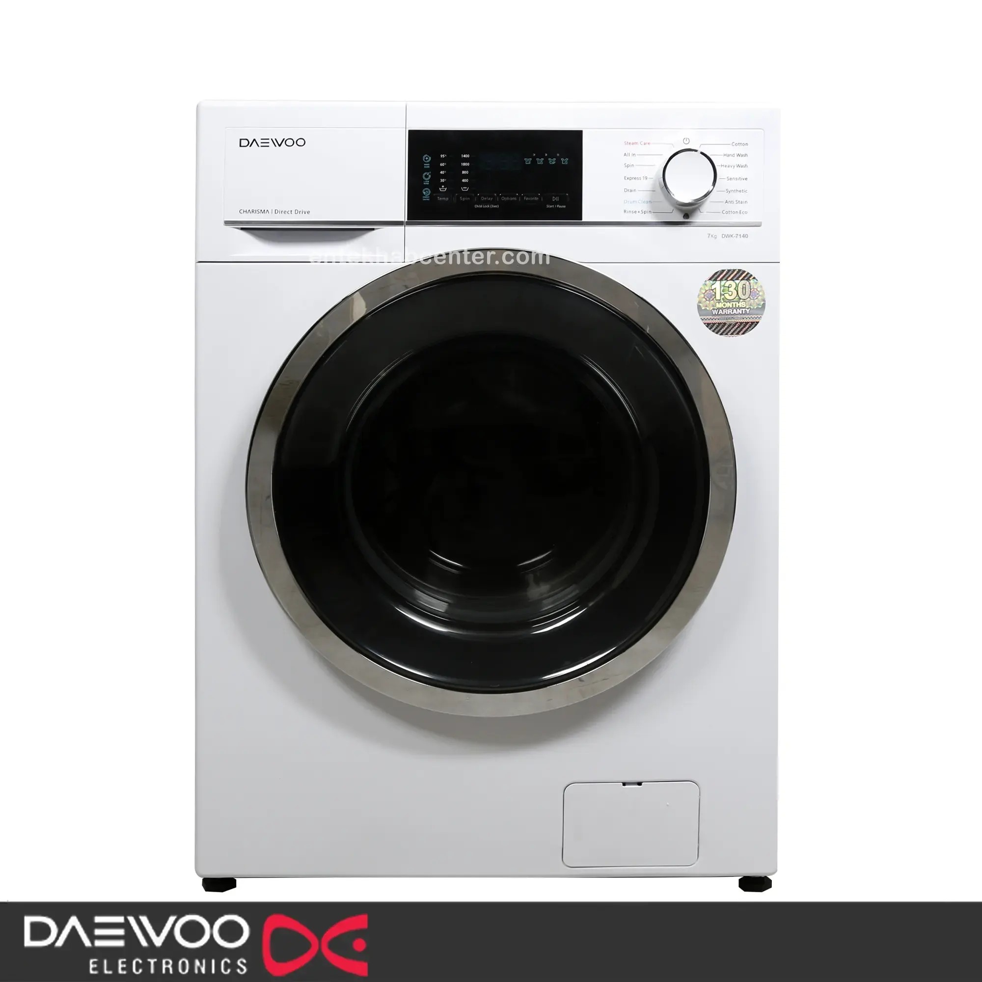 1643115294 ماشین لباسشویی دوو سری کاریزما 7 کیلویی مدل DWK-7140 رنگ سفید - Image 1