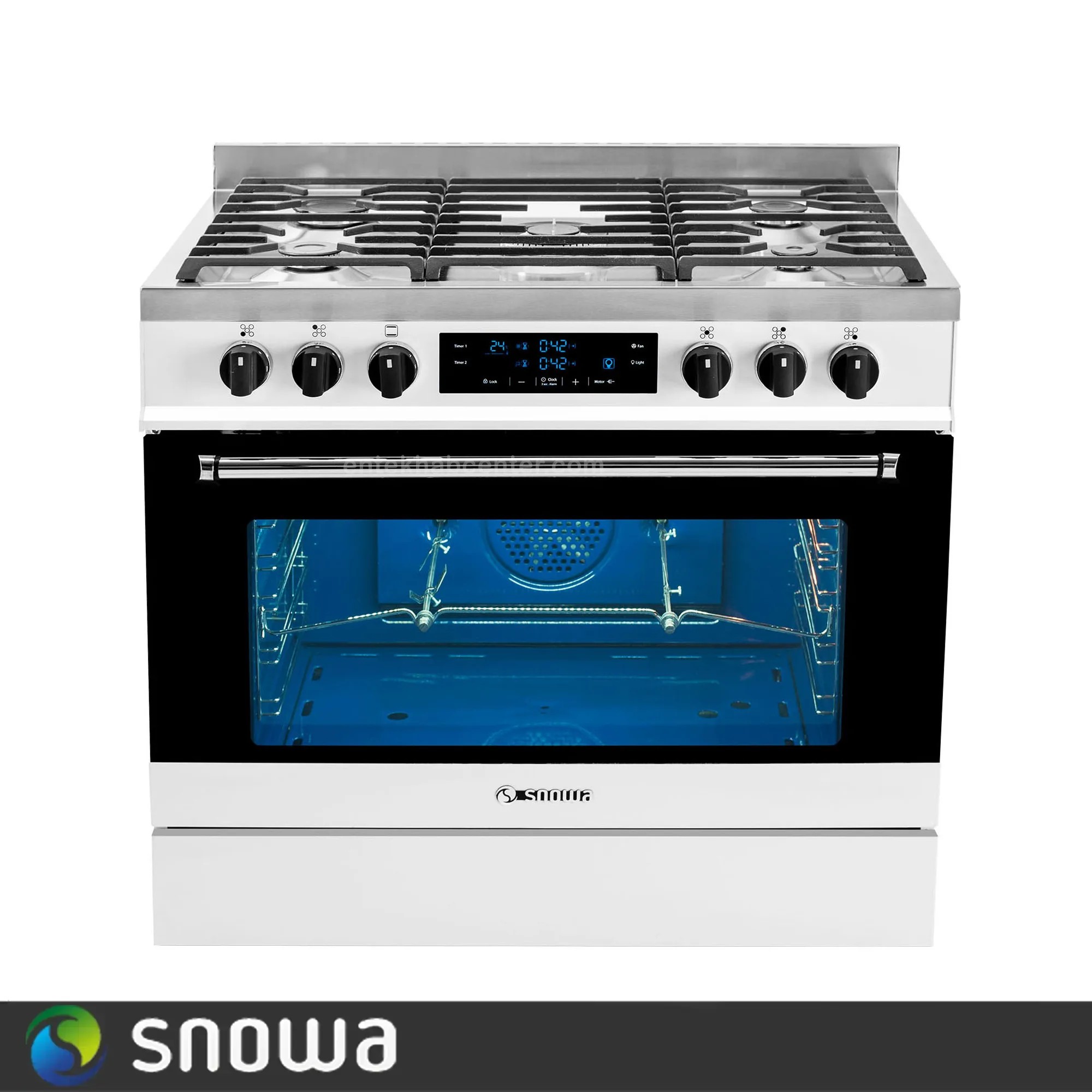 1645267457 اجاق گاز مبله اسنوا سری والنتینو مدل SGC5-6112N رنگ سفید - Image 1