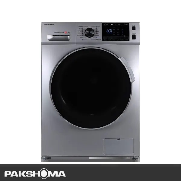 1649917298 ماشین لباسشویی پاکشوما 8 کیلویی مدل TFB-86402 ST رنگ نقره ای - Image 1