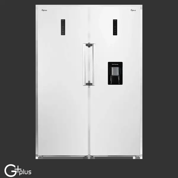 1667308898 یخچال فریزر دو قلو 40 فوت جی پلاس مدل GRF-M2515LW رنگ سفید - تصویر 1