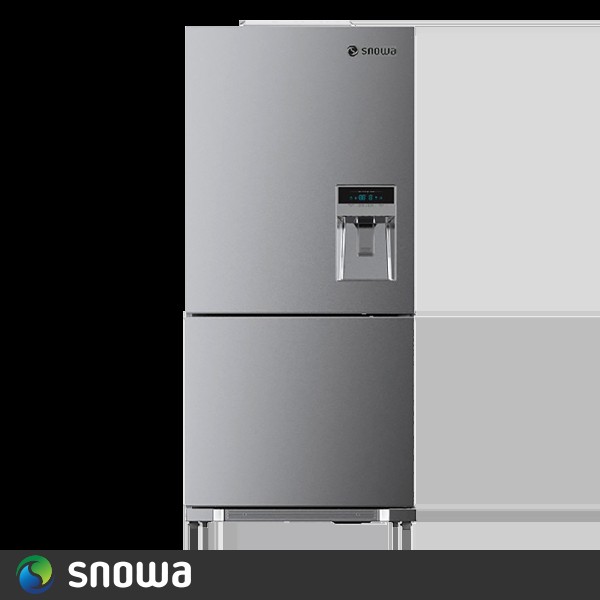 1669628702 یخچال فریزر پایین اسنوا 26 فوت مدل SN4-0263SS رنگ استیل - Image 1