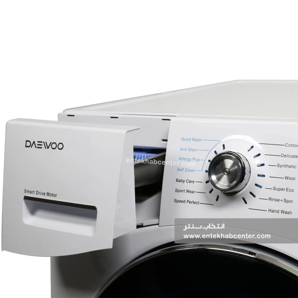 ماشین لباسشویی دوو سری پریمو 8 کیلویی مدل DWK-8406T رنگ سفید - Image 3