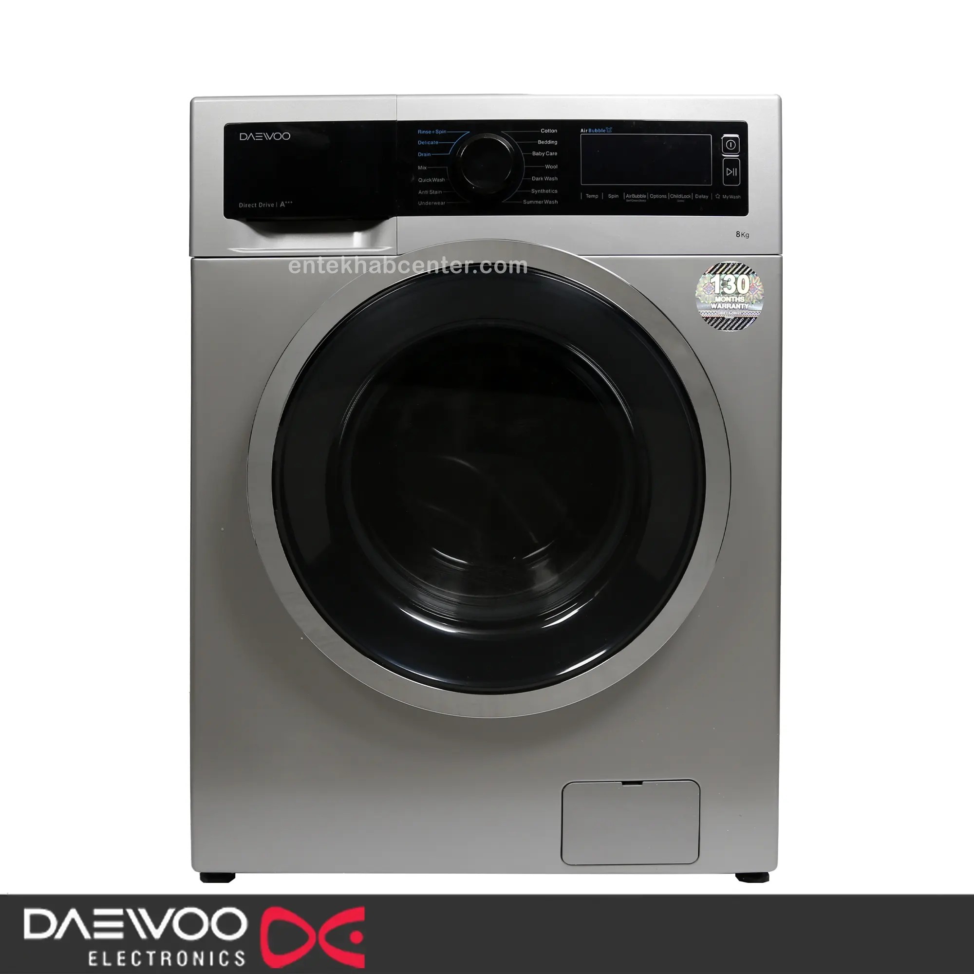 1675867411 ماشین لباسشویی دوو سری ذن لایف 8 کیلویی مدل DWK-LIFE83PB - تصویر 1