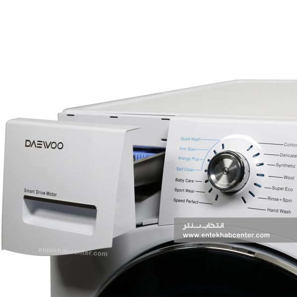 ماشین لباسشویی دوو سری پریمو 9 کیلویی مدل DWK1-PR980C رنگ سفید پنل سفید - Image 3