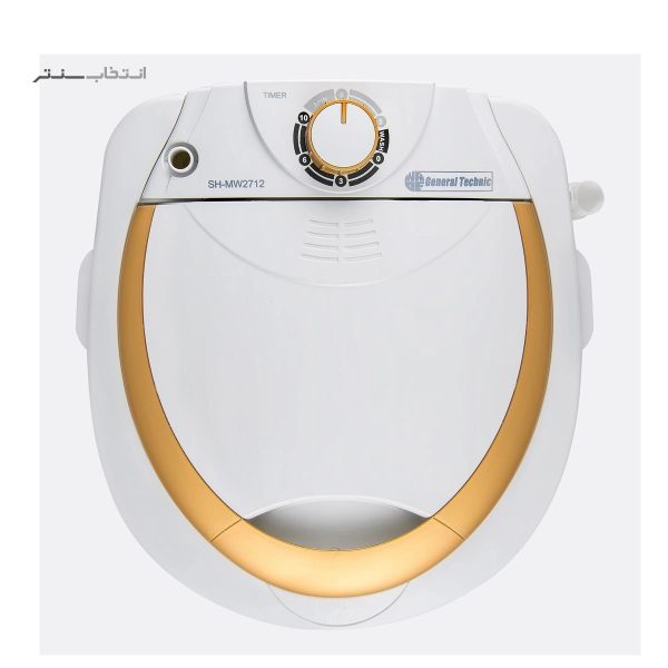 مینی واش جنرال تکنیک 2.7 کیلویی مدل SH-MW 2712 رنگ سفید طلایی - Image 4