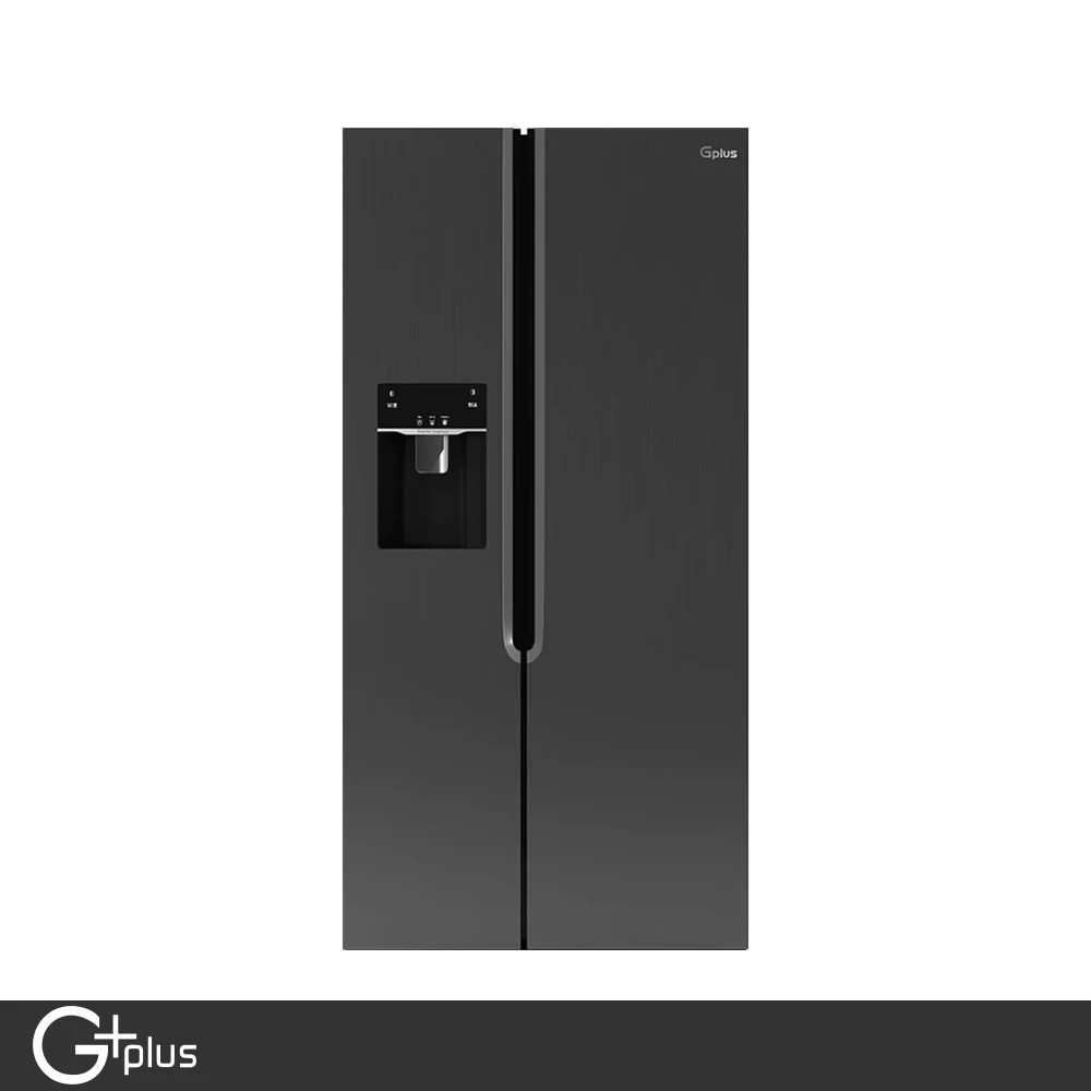 1703415923 یخچال و فریزر ساید بای ساید جی پلاس 28 فوت مدل GSS-M7620BS رنگ مشکی - Image 1