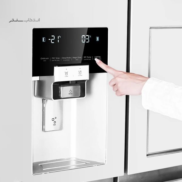 ساید بای ساید دوو سری پرایم 35 فوت مدل D5S-1037MW رنگ سفید متالیک - Image 2