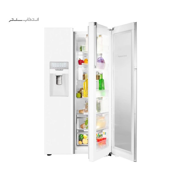 ساید بای ساید اسنوا سری گالری 35 فوت مدل SN8-3035GW رنگ سفید متالیک - Image 4