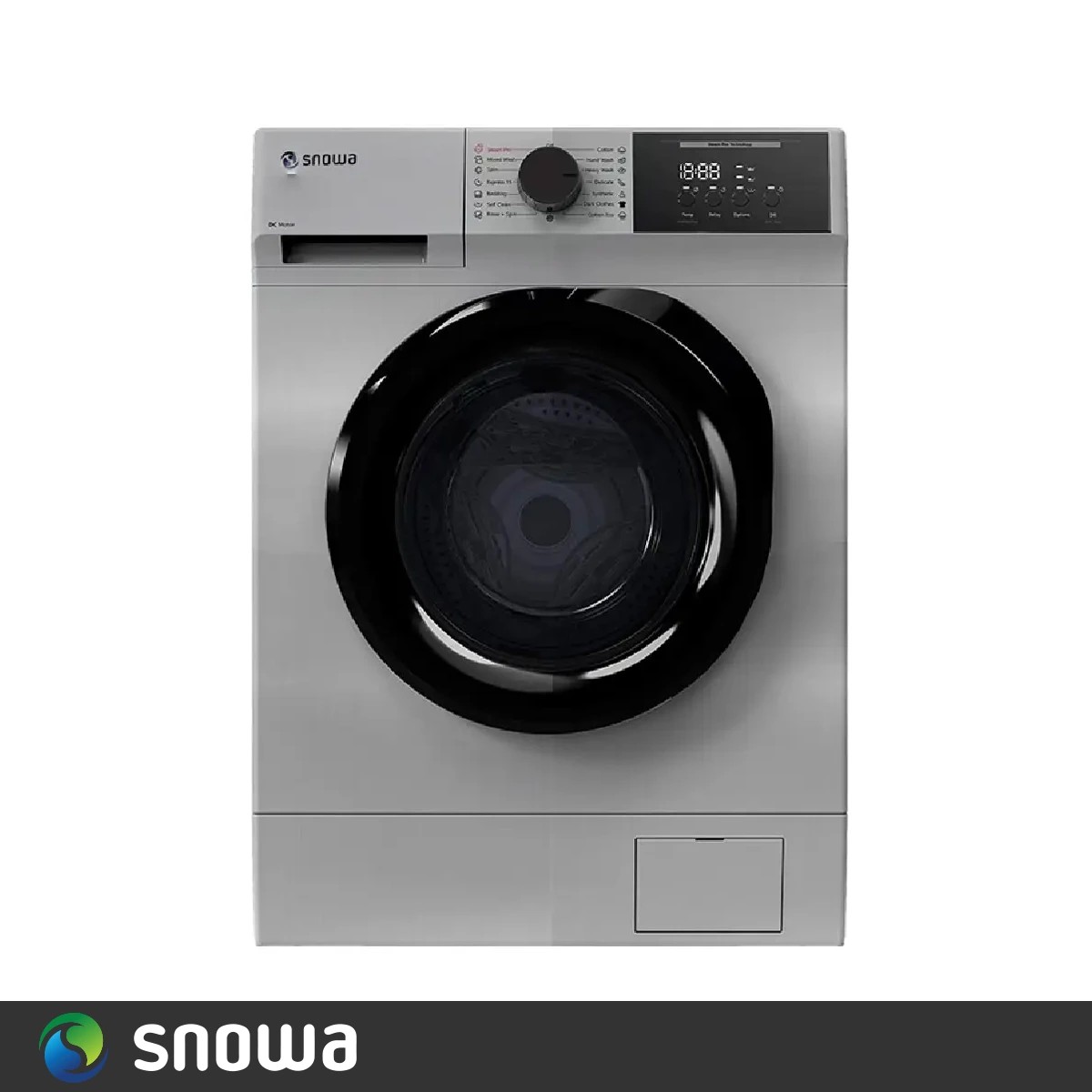 1708178076 ماشین لباسشویی اسنوا 8 کیلویی مدل SWM-C80S رنگ نقره ای - Image 1