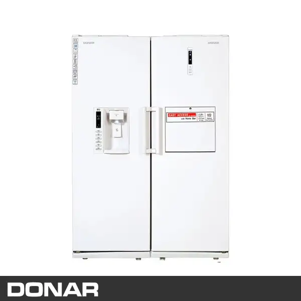 1725958697 یخچال فریزر دوقلو دونار 40 فوت مدل DFN-380WA-DNR-425WAH رنگ سفید - تصویر 1