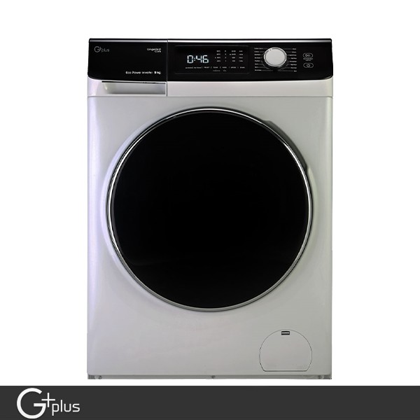GWM-K946S ماشین لباسشویی جی پلاس 9 کیلویی مدل GWM-K946S رنگ نقره ای - Image 1