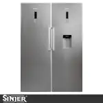 یخچال فریزر دوقلو سینجر مدل RF6099 S رنگ نقره ای