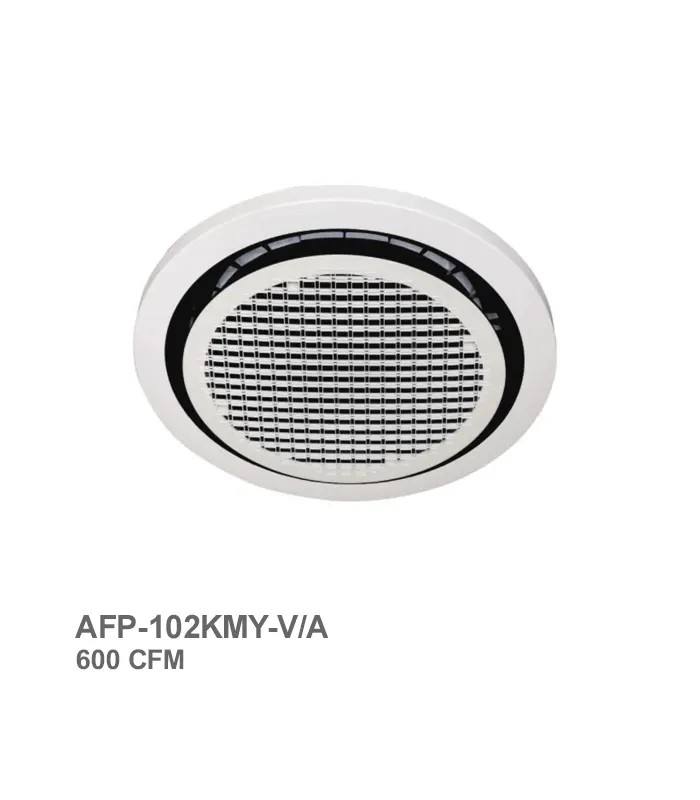 aren-round-cassette-fan-coil-600cfm فن کویل کاستی مدور 600CFM آرن مدل AFP-102KM4-V/A - Image 1
