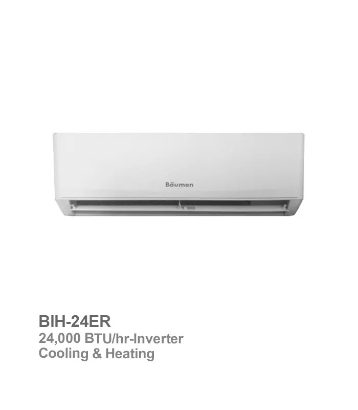 baumen-inverter-air-conditioner-bih-24er کولر اینورتر بویمن سرد و گرم 24 هزار BAUMEN BIH-24ER - تصویر 1