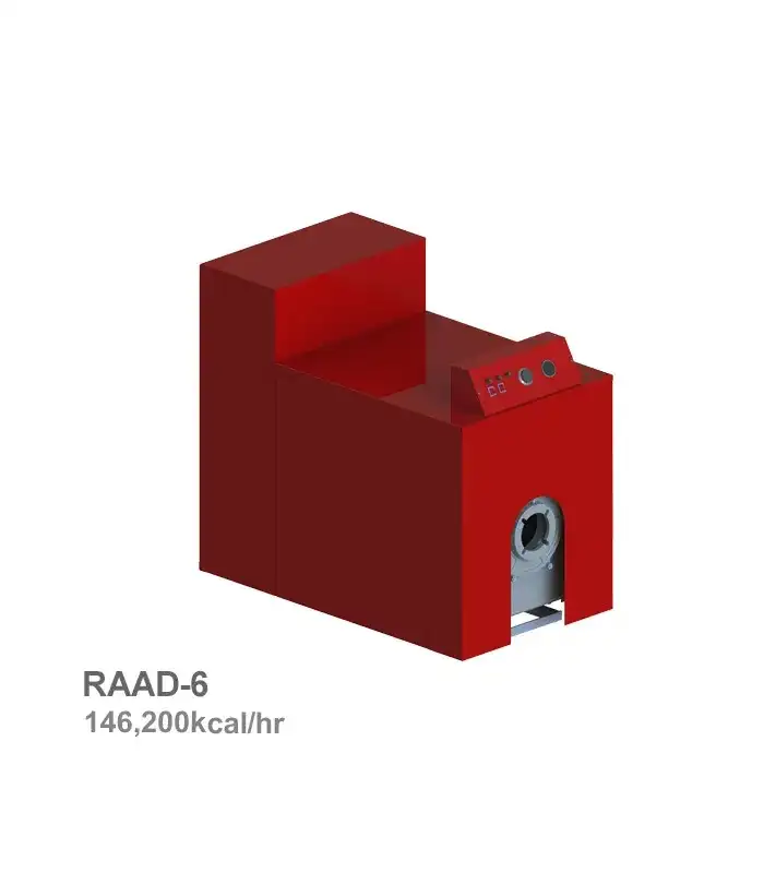 chauffagekar-engine-room-boiler-raad-6 پکیج موتورخانهای شوفاژکار مدل رعد 6 پره - تصویر 1