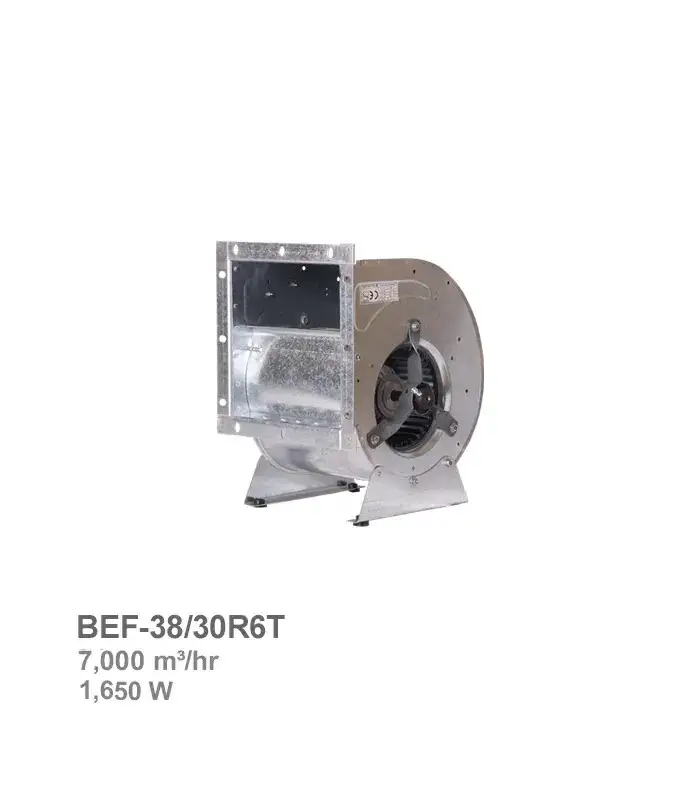 damandeh-fan-bef-38-30r6t فن سانتریفیوژ دوطرفه فوروارد دمنده مدل BEF-38/30R6T - تصویر 1