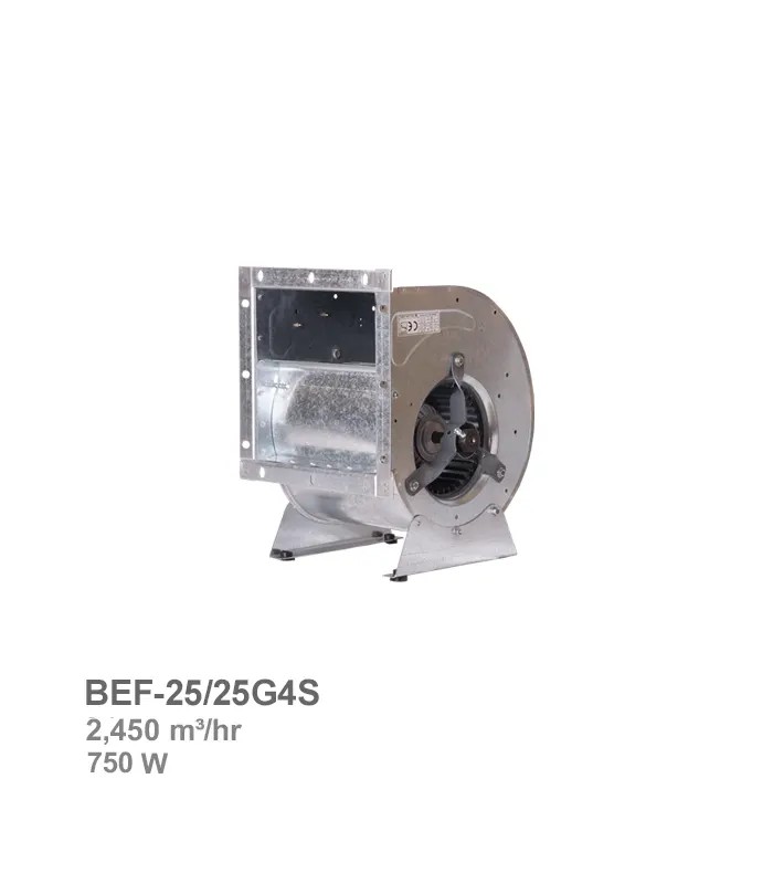 damandeh-fan-bef-25-25g4t فن سانتریفیوژ دوطرفه فوروارد دمنده مدل BEF-25/25G4T - Image 1