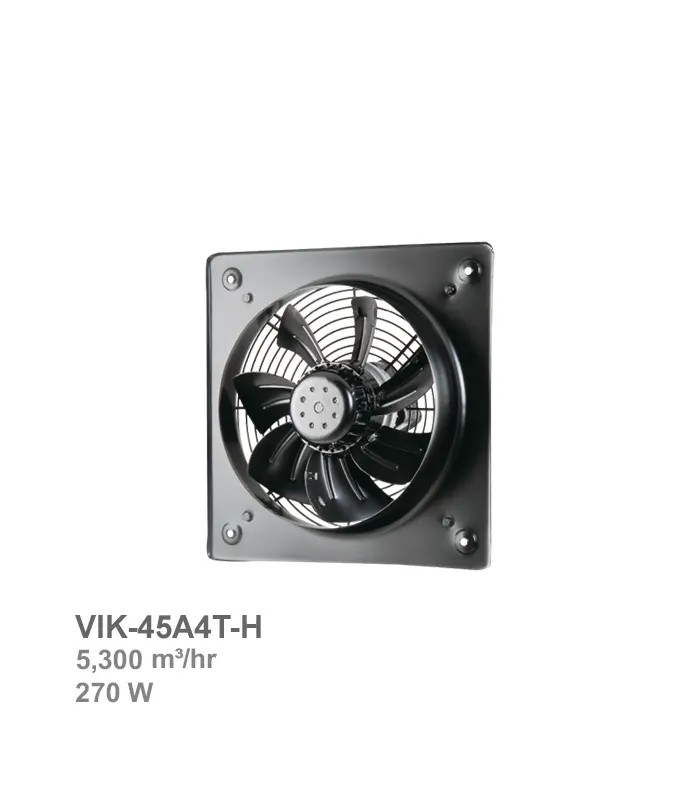 damandeh-fan-vik-45a4t-h هواکش ایلکا هفت پر فلزی با قاب دمنده مدل VIK-45A4T-H - Image 1
