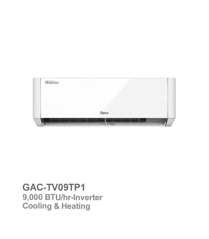 gplus-inverter-air-conditioner-gac-tv09tp1 کولر گازی جی پلاس اینورتر 9 هزار مدل GAC-TV09TP1 - تصویر 1