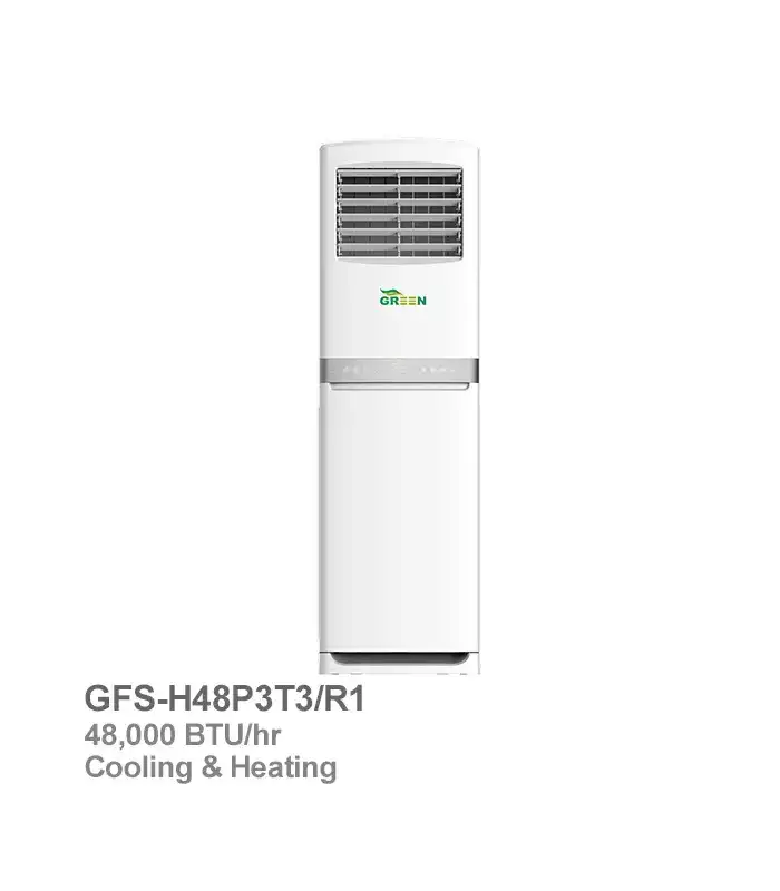 green-floor-standing-ac-gfs-h48p3t3-r1 کولر گازی ایستاده حارهای گرین مدل GFS-H48P3T3/R1 - تصویر 1