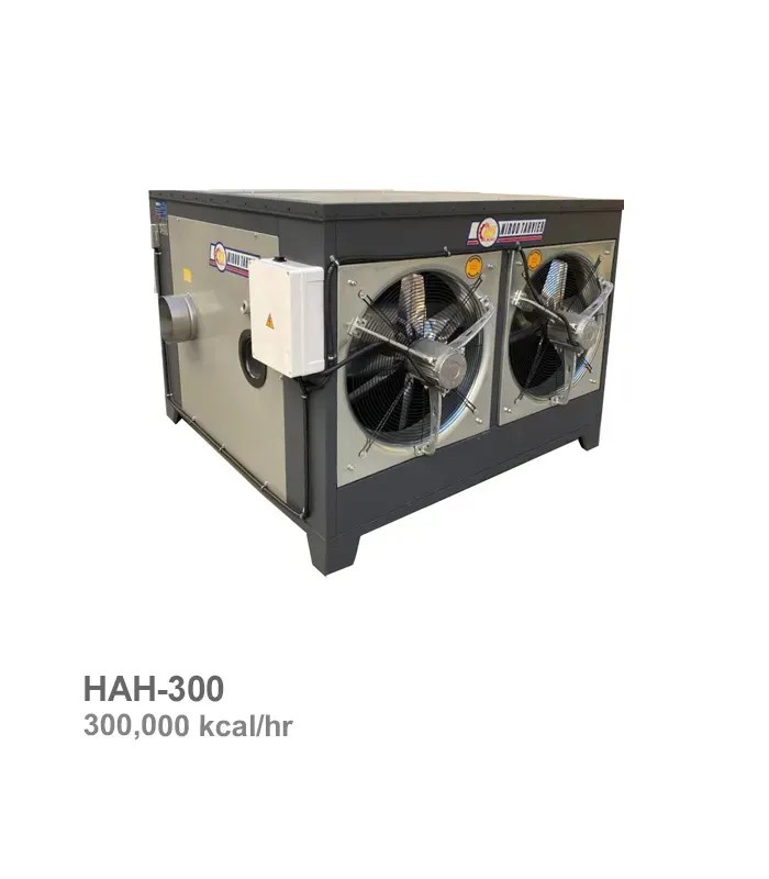 nirootahvie-heater-hah-300 کوره هوای گرم گازی-گازوئیلی نیرو تهویه البرز مدل HAH-300 - تصویر 1