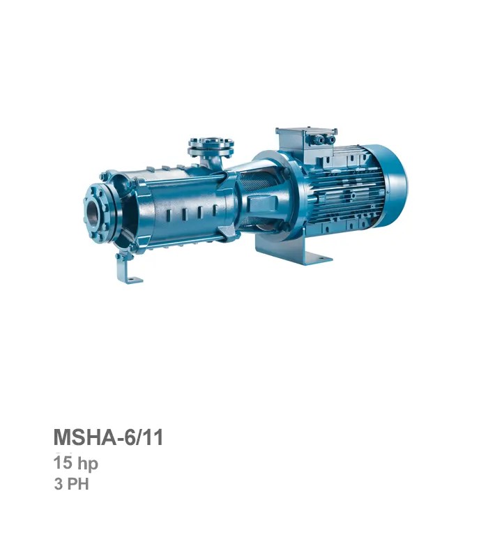 pentax-electro-pump-msha-6-11 پمپ طبقاتی افقی پنتاکس مدل MSHA-6/11 - تصویر 1