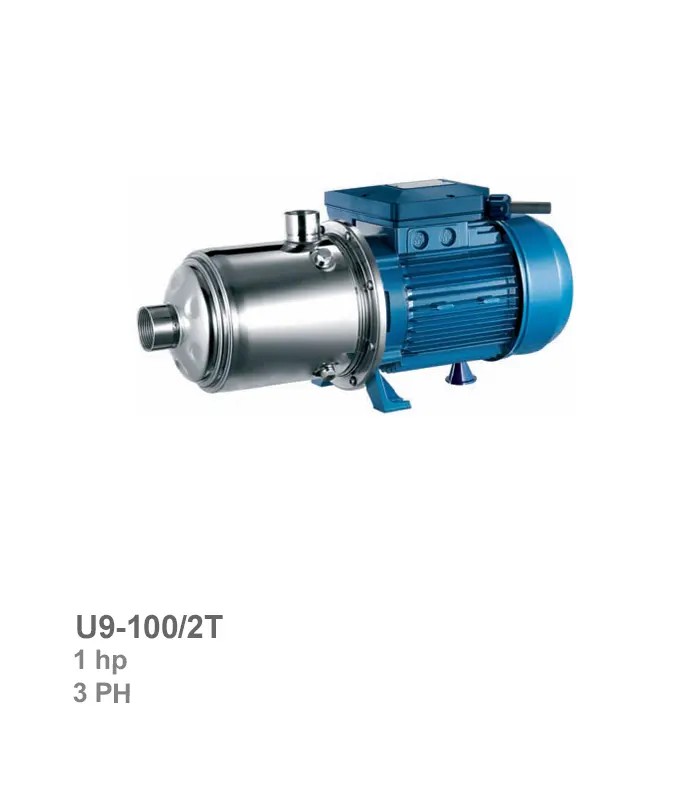 pentax-electro-pump-u9-100-2t الکتروپمپ طبقاتی افقی سه فاز پنتاکس مدل U9-100/2T - تصویر 1