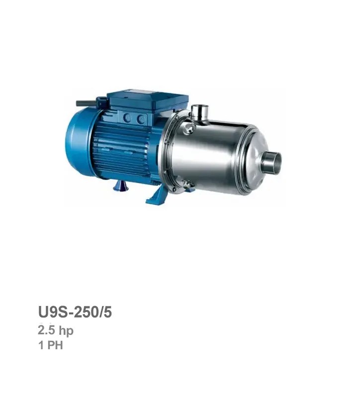 pentax-electro-pump-u9s-250-5 الکتروپمپ طبقاتی افقی تکفاز پنتاکس مدل U9S-250/5 - تصویر 1