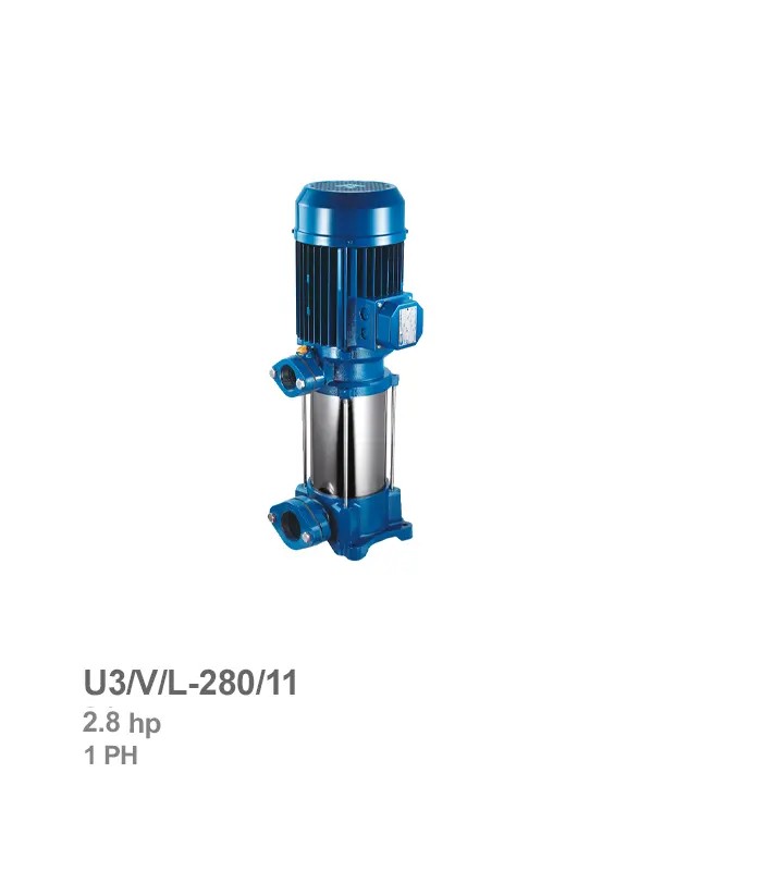 pentax-electro-pump-u3-v-l-280-11 الکتروپمپ طبقاتی عمودی تکفاز پنتاکس مدل U3/V/L-280/11 - تصویر 1