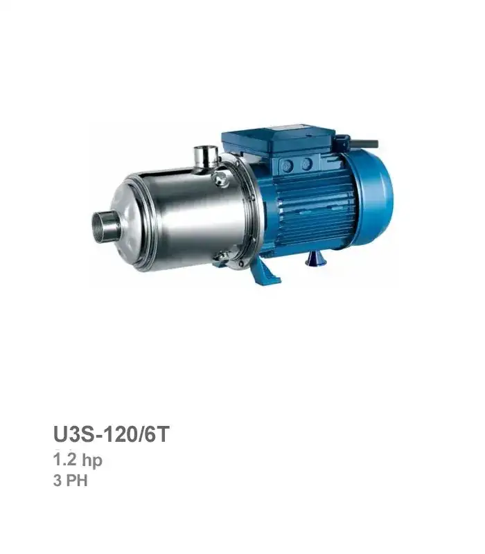 pentax-electro-pump-u3s-120-6t الکتروپمپ طبقاتی افقی سه فاز پنتاکس مدل U3S-120/6T - تصویر 1