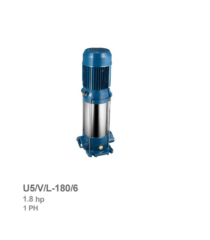 pentax-electro-pump-u5-v-l-180-6 الکتروپمپ طبقاتی عمودی تکفاز پنتاکس مدل U5/V/L-180/6 - تصویر 1