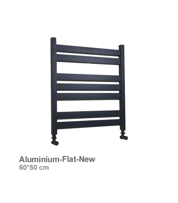 royal-aluminium-towel-dryer-flat60-black-new حوله خشک کن آلومینیومی فلت طرح جدید رویال مدل 60 مشکی - Image 1