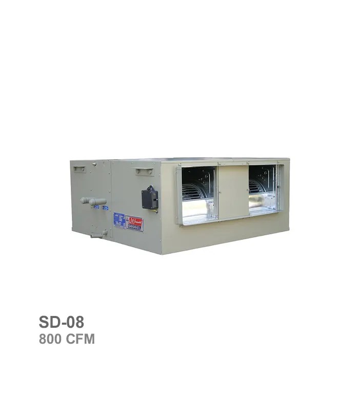 saravel-ducted-fan-coil-sd-08 فنکویل کانالی 4 ردیفه ساراول مدل SD-08 - تصویر 1