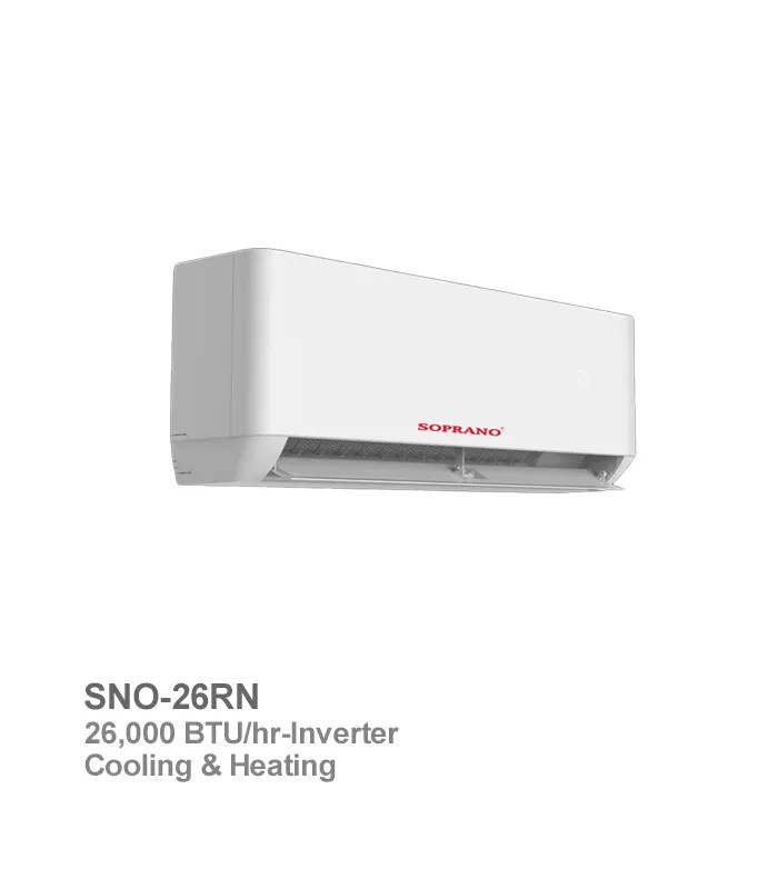 soprano-inverter-air-conditioner-sno-26rn اسپلیت گازی اینورتر تروپیکال سوپرانو مدل SNO-26RN - Image 1