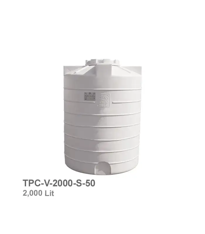 tabarestan-source-tpc-v-2000-s-50 مخزن آب عمودی کوتاه 2000 لیتری طبرستان با درب 50cm - تصویر 1