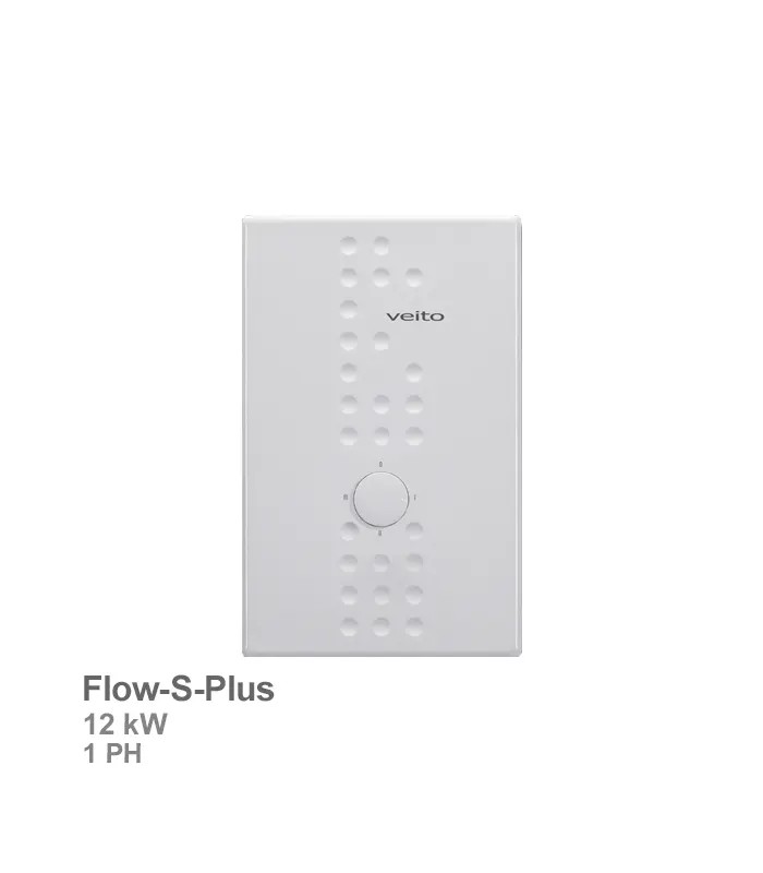 veito-water-heater-flow-s-plus آبگرمکن برقی تکفاز ویتو مدل فلو اس (Flow-s-plus) - Image 1